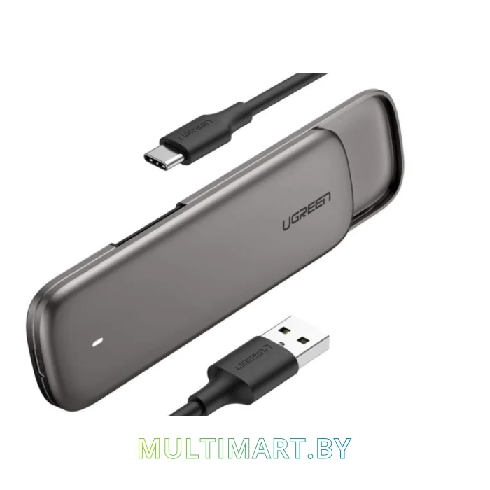 Бокс для жесткого диска Ugreen CM238 60355 (серый)
